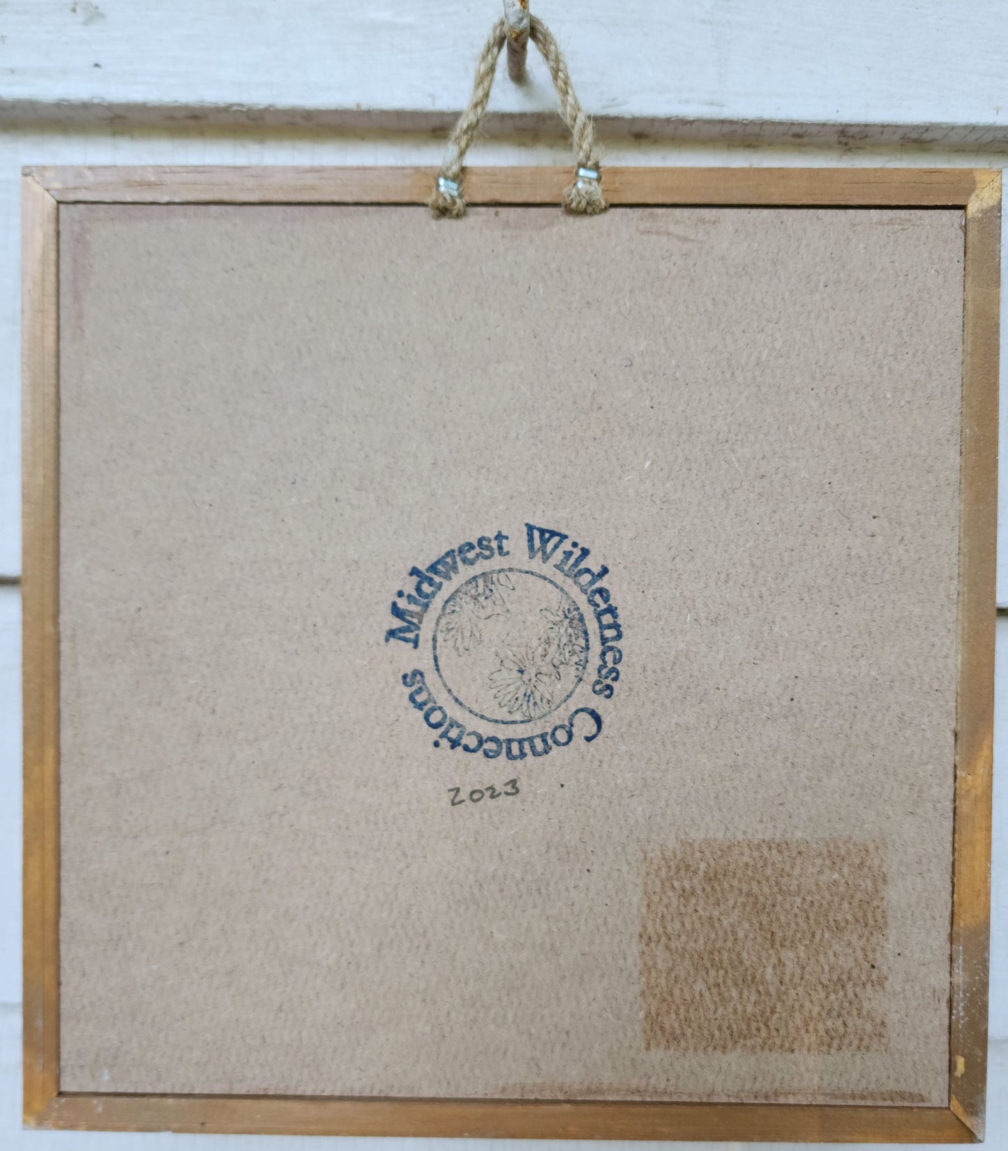 Plaster Botanical Bas Relief Artwork