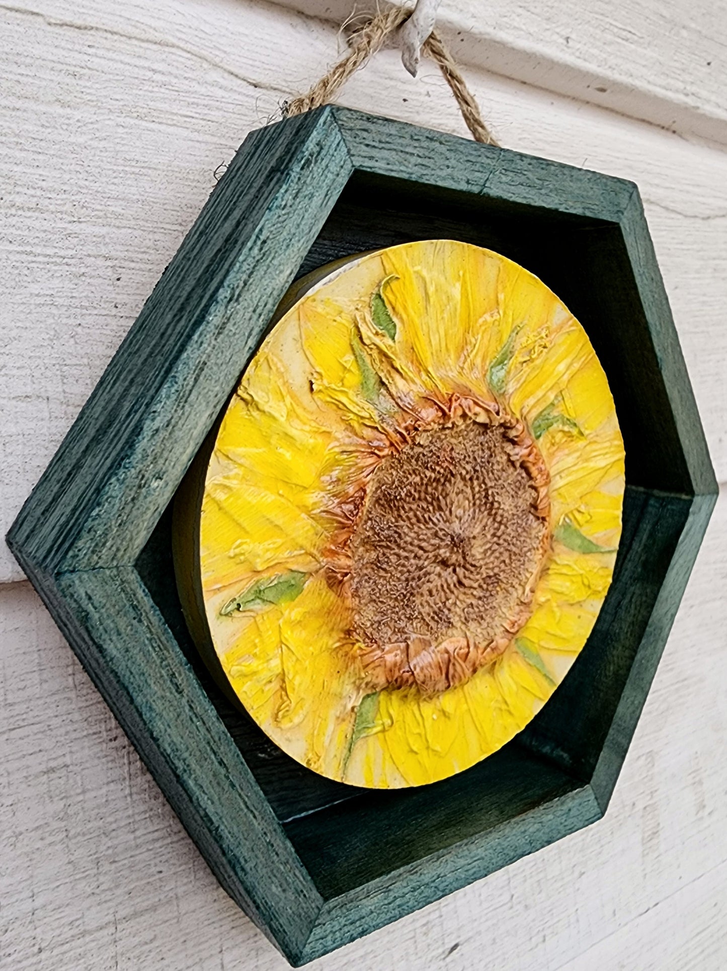 Plaster Botanical Bas Relief Artwork