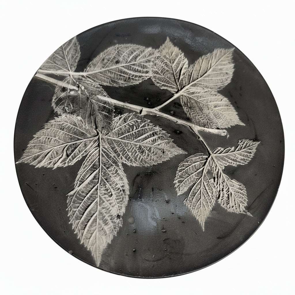 Plaster Botanical Bas Relief Artwork