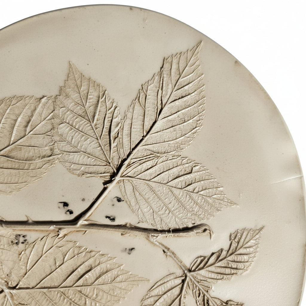 Plaster Botanical Bas Relief Artwork