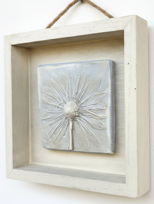 Plaster Botanical Bas Relief Artwork