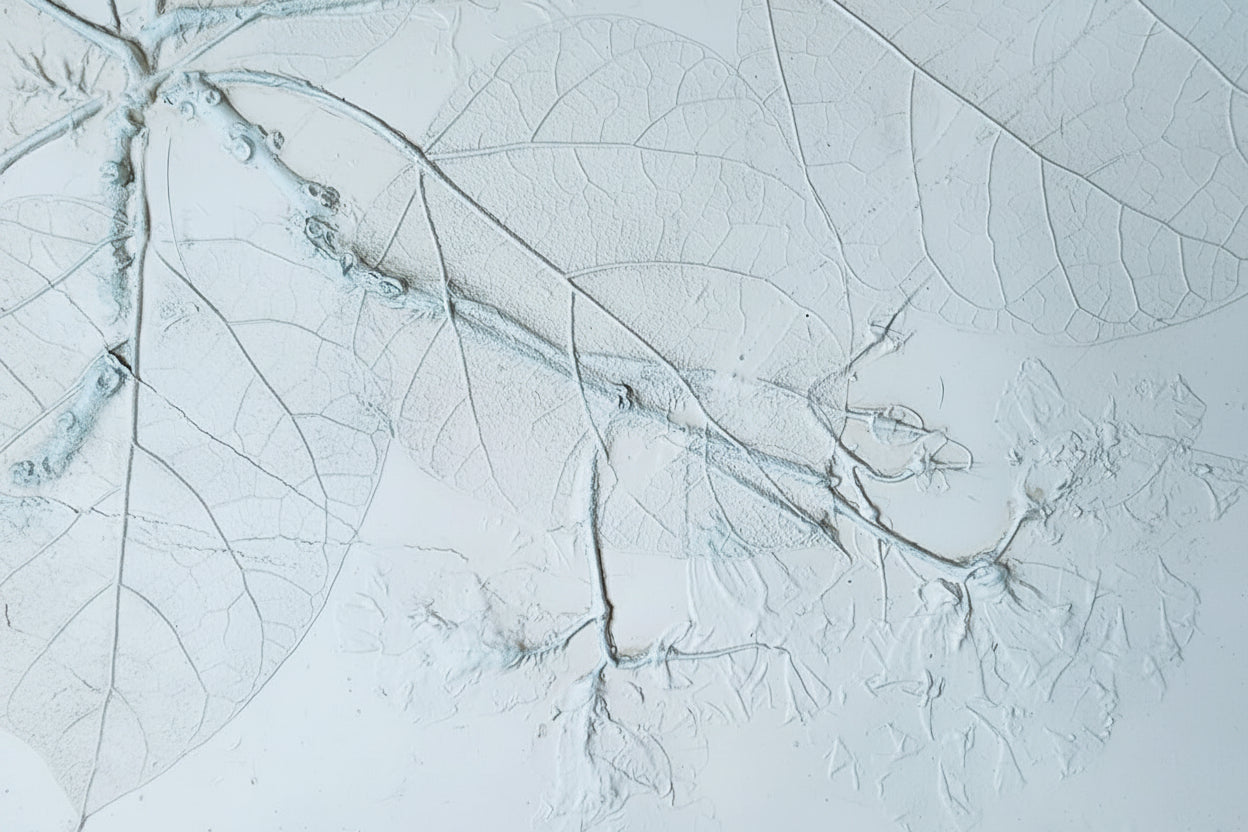 Northern Catalpa Plaster Botanical Bas Relief Wall Art