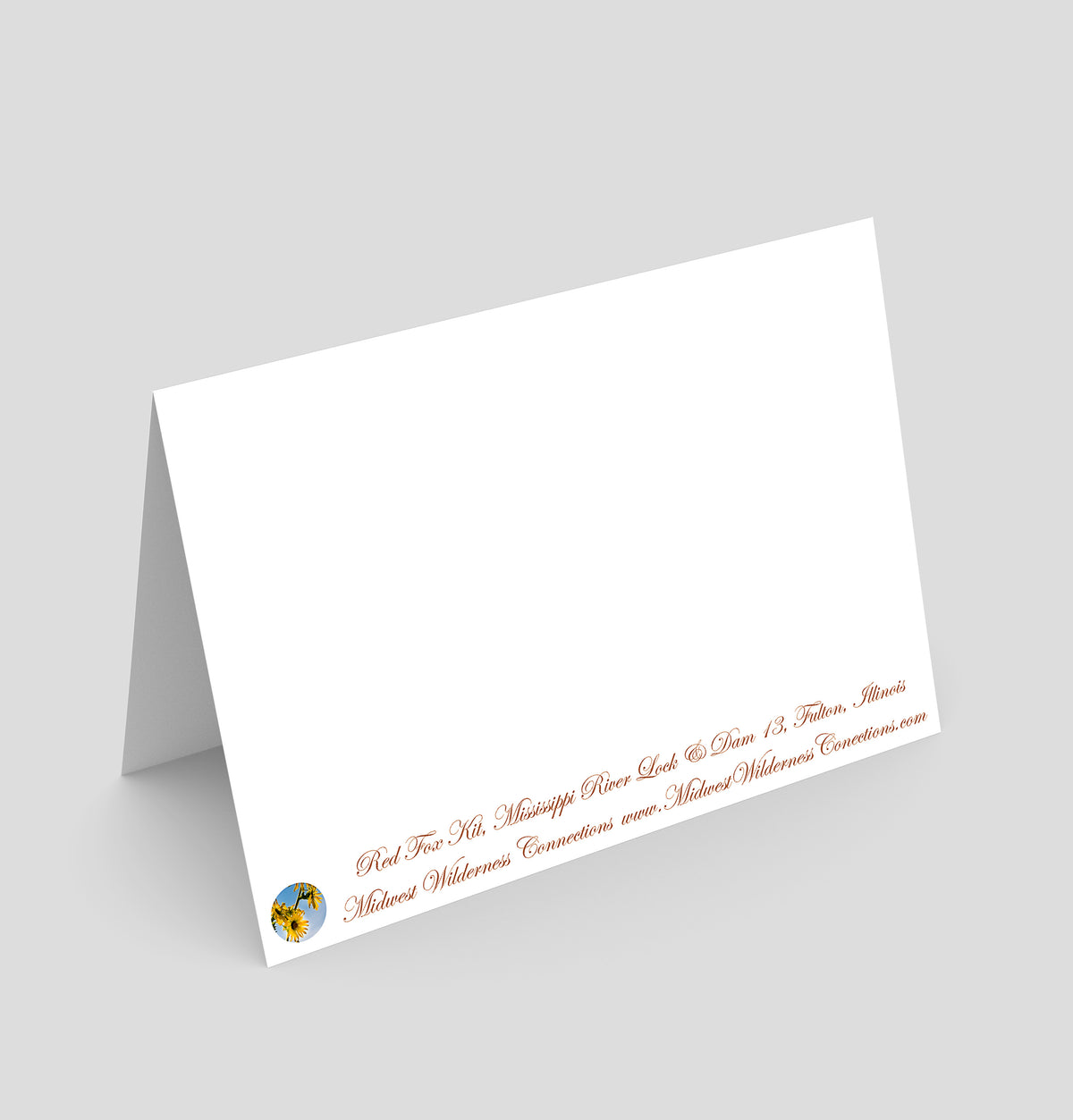 Red Fox Kit Greeting Card | Mississippi River, Illinois