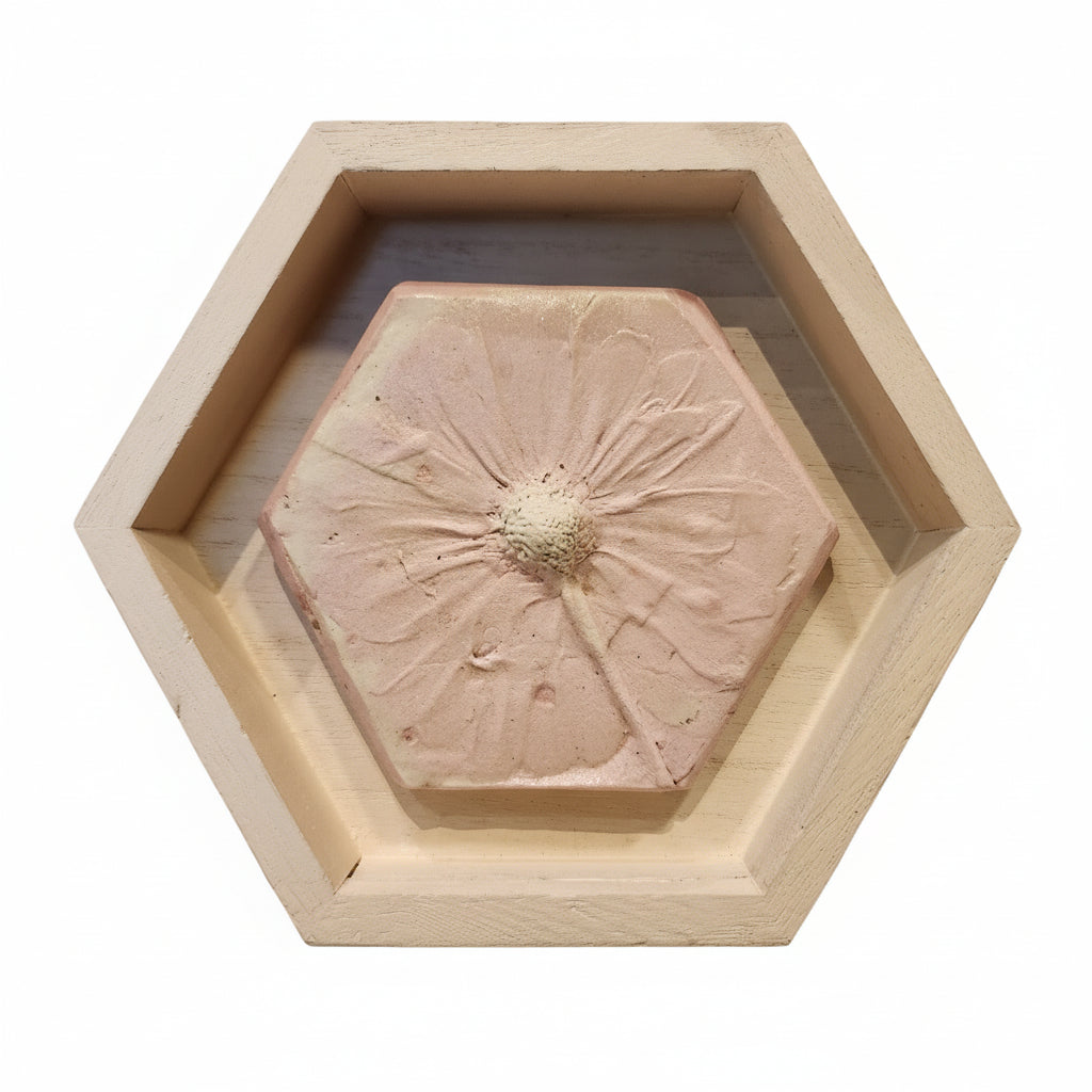 Plaster Botanical Bas Relief Artwork