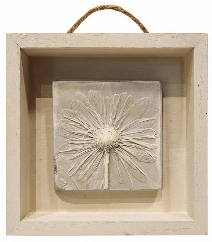 Plaster Botanical Bas Relief Artwork