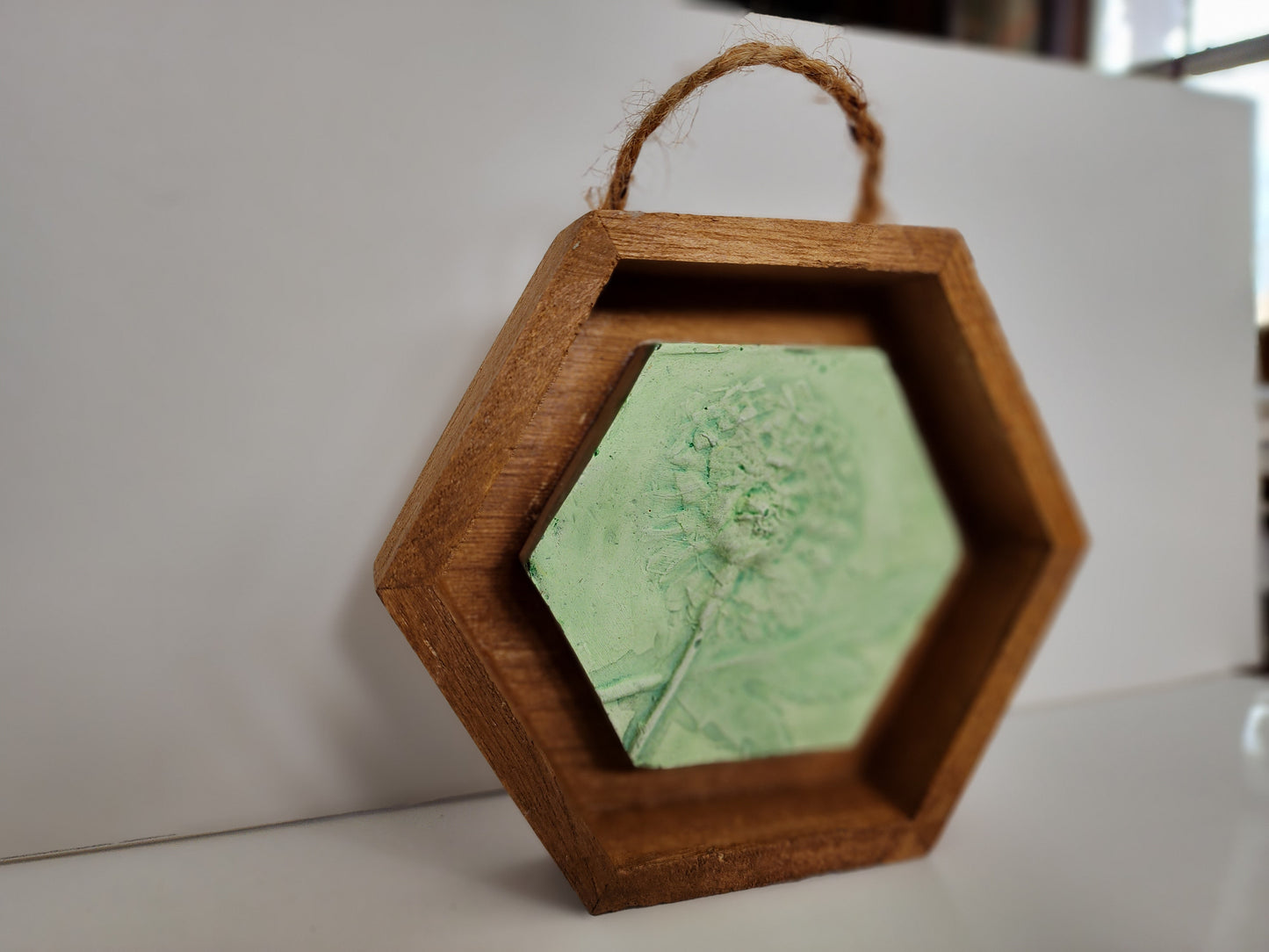 Plaster Botanical Bas Relief Artwork