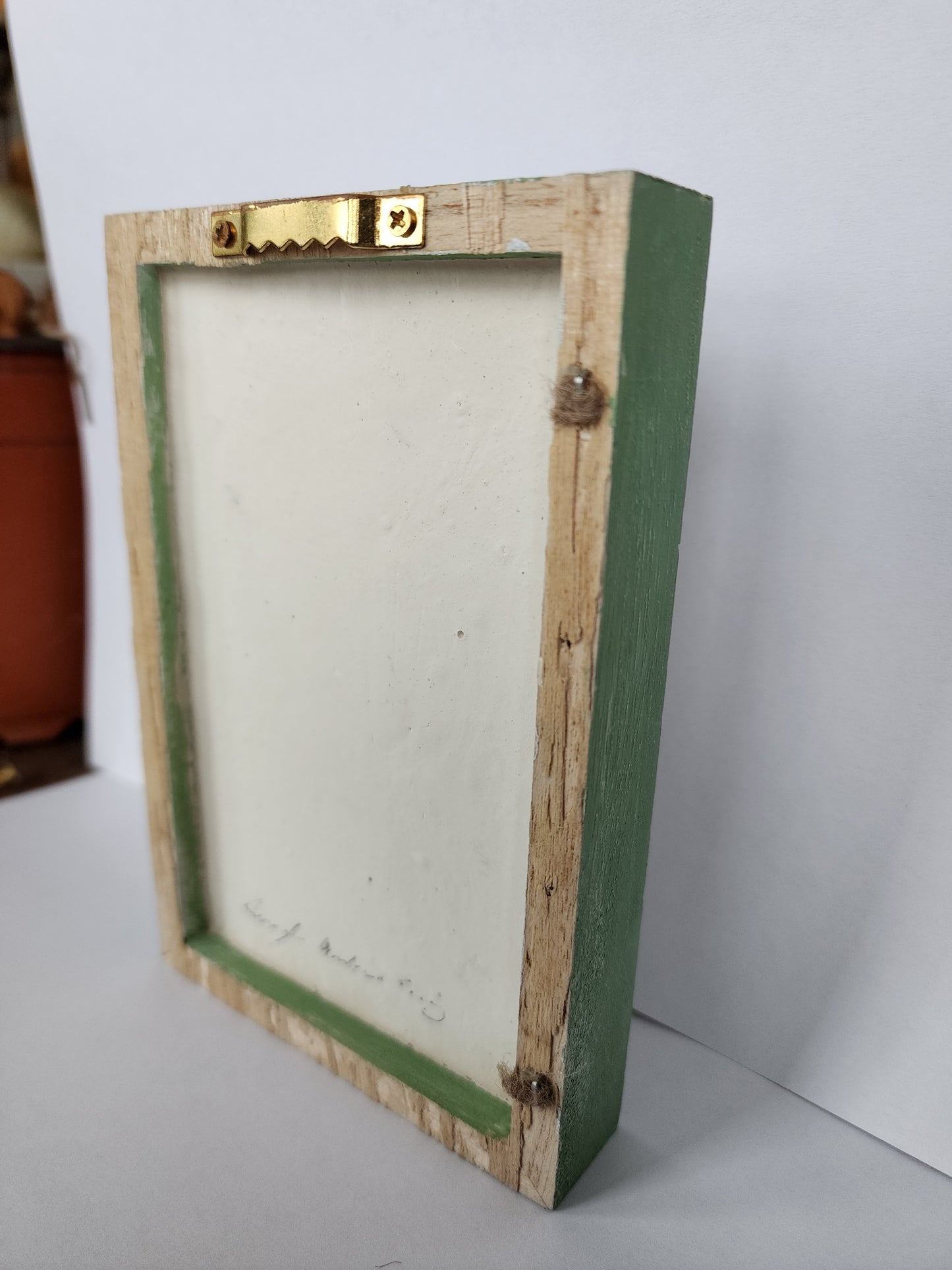 Plaster Botanical Bas Relief Artwork