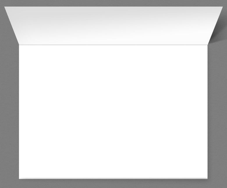 Image depicting the blank inside of the card