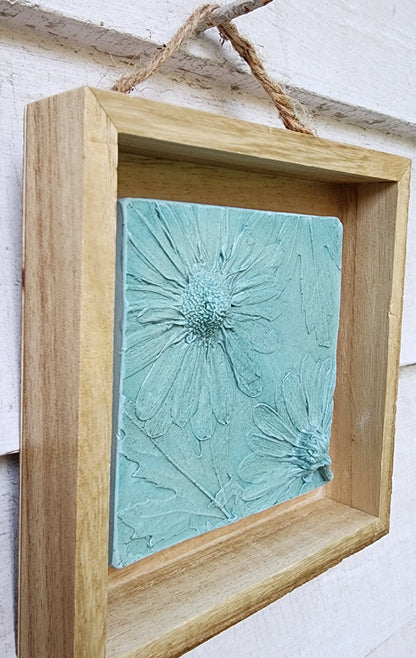 Plaster Botanical Bas Relief Artwork