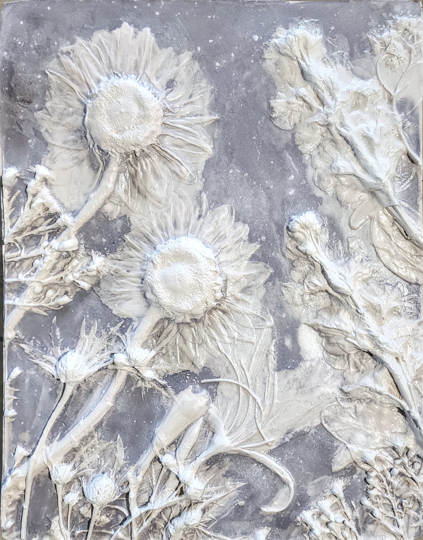 Coming Soon! Plaster Botanical Bas Relief Artwork