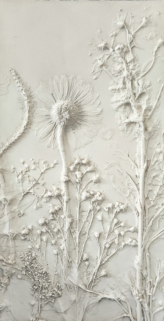 Coming Soon! Plaster Botanical Bas Relief Artwork