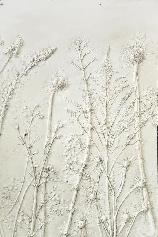 Coming Soon! Plaster Botanical Bas Relief Artwork