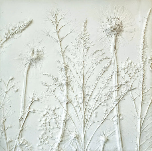 Coming Soon! Plaster Botanical Bas Relief Artwork