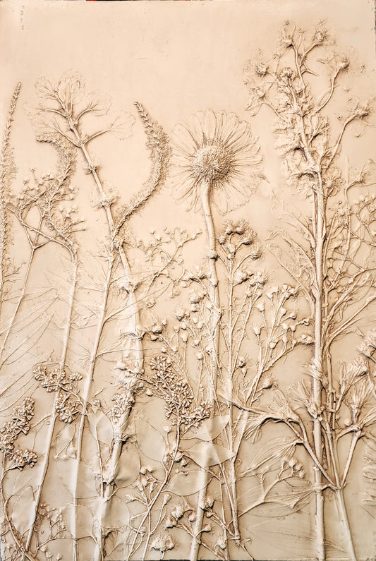 Coming Soon! Plaster Botanical Bas Relief Artwork