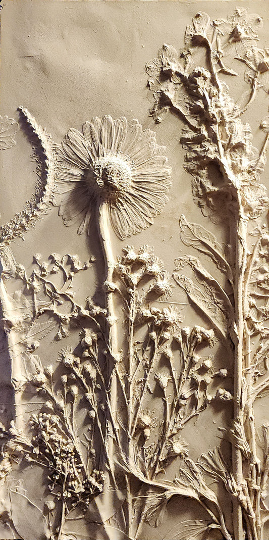 Coming Soon! Plaster Botanical Bas Relief Artwork