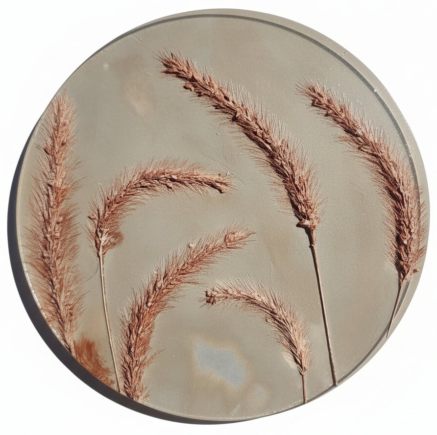 Botanical Bas Relief Plaster Cast