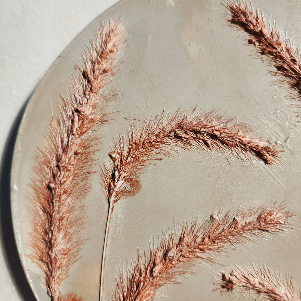 Botanical Bas Relief Plaster Cast