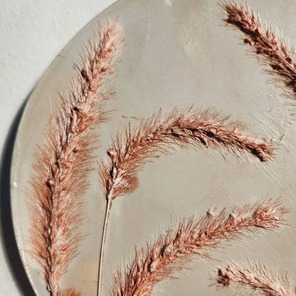 Botanical Bas Relief Plaster Cast