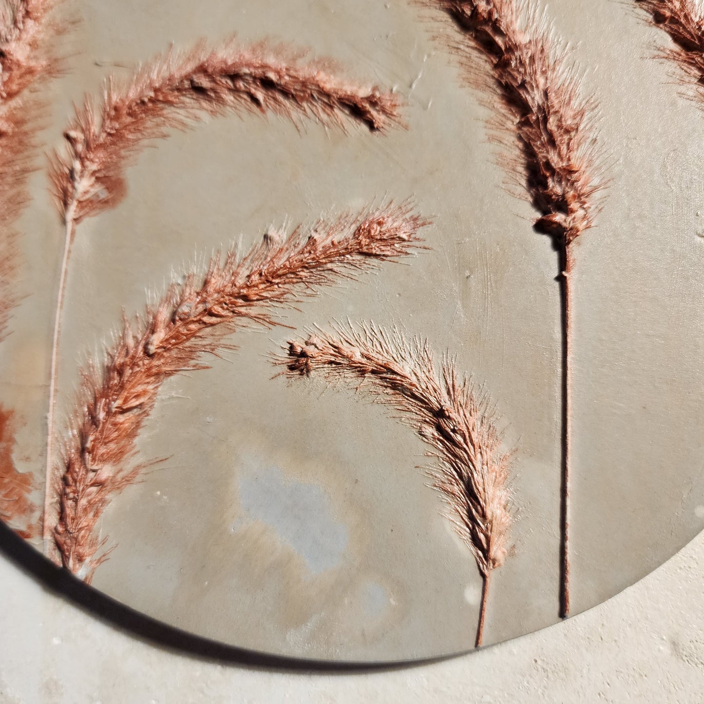 Botanical Bas Relief Plaster Cast