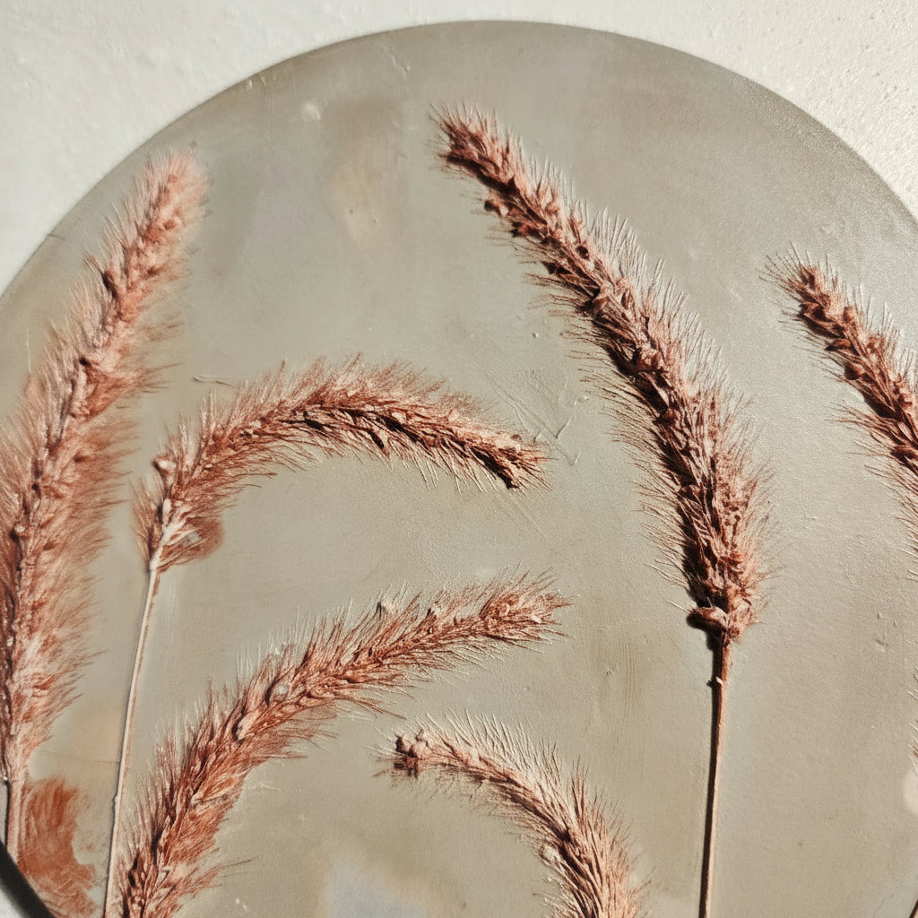 Botanical Bas Relief Plaster Cast