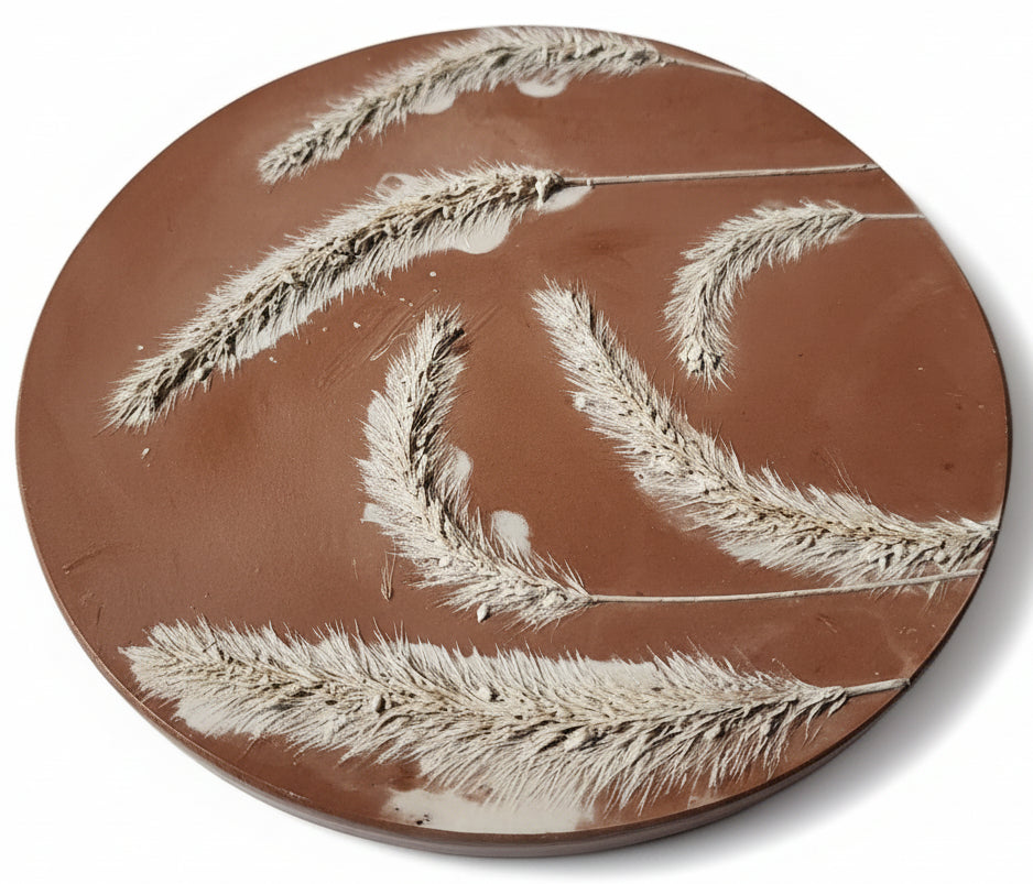 Botanical Bas Relief Plaster Cast