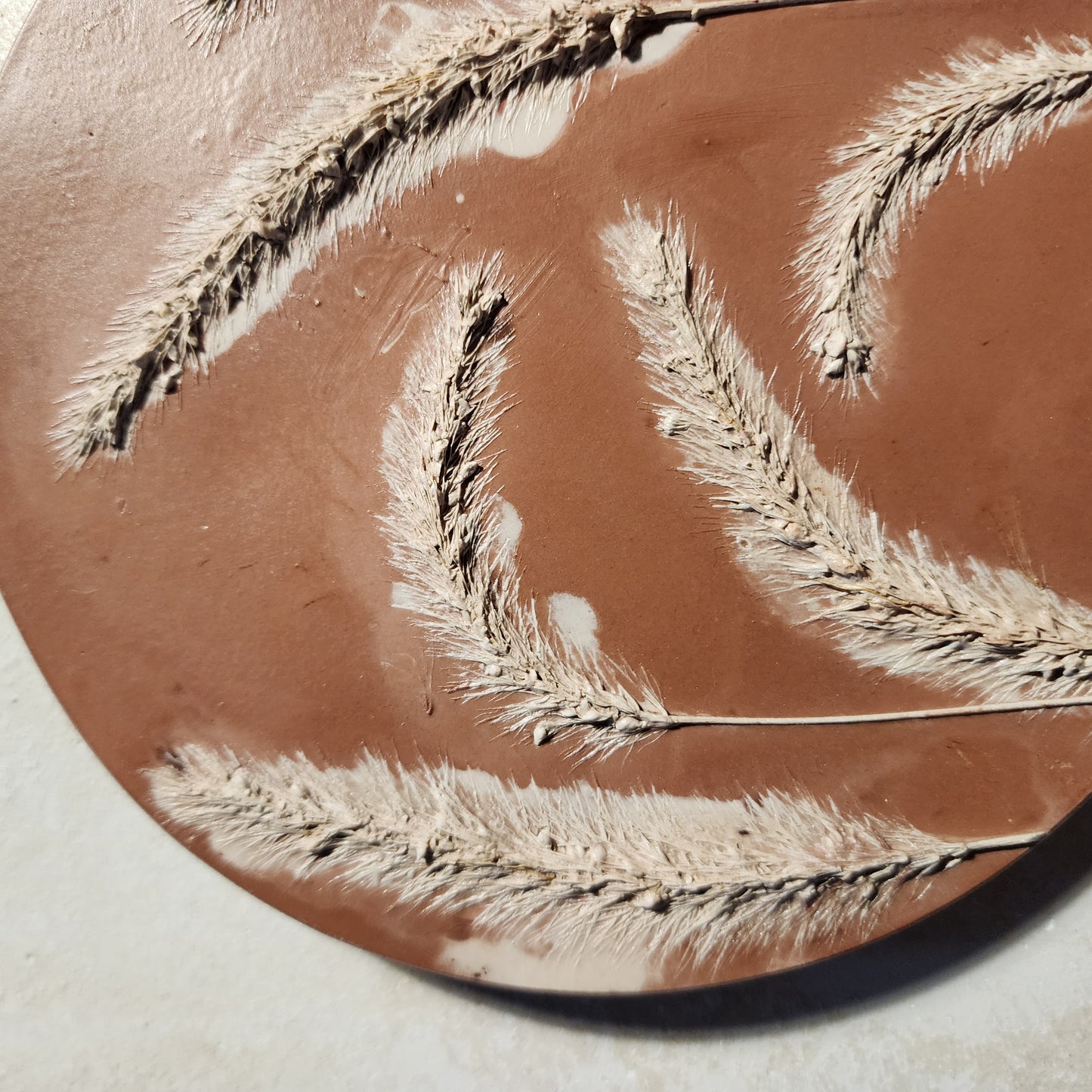 Botanical Bas Relief Plaster Cast