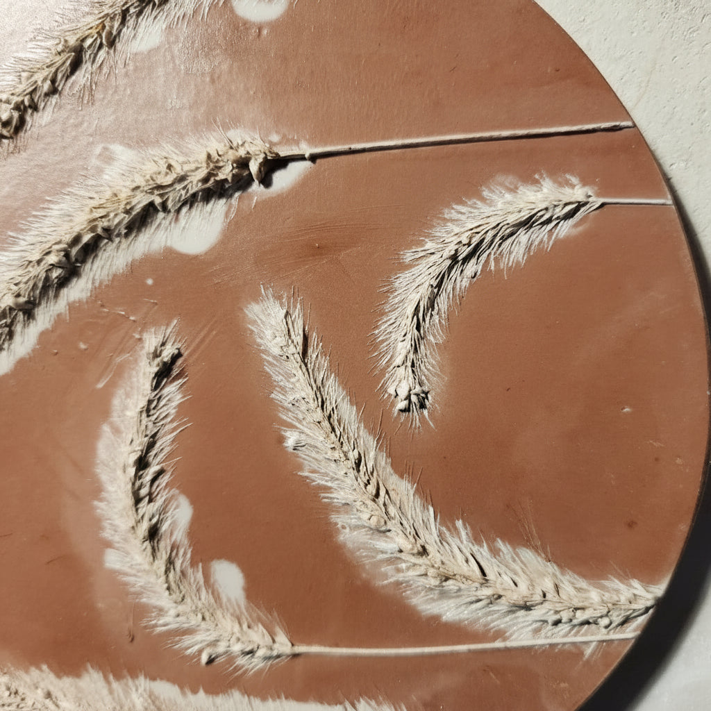 Botanical Bas Relief Plaster Cast