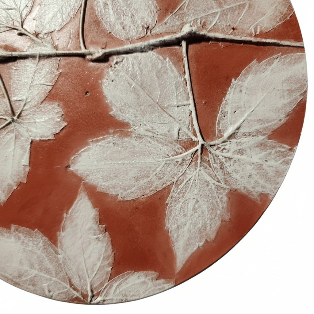 Botanical Bas Relief Plaster Cast