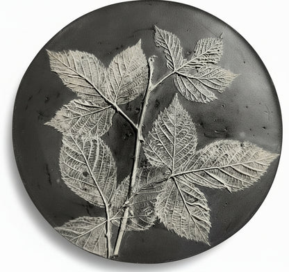 Plaster Botanical Bas Relief Artwork