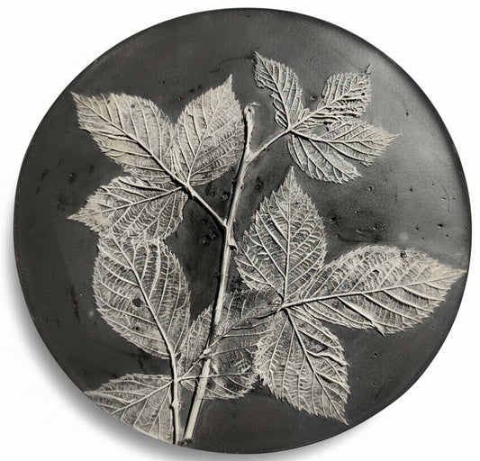 Plaster Botanical Bas Relief Artwork