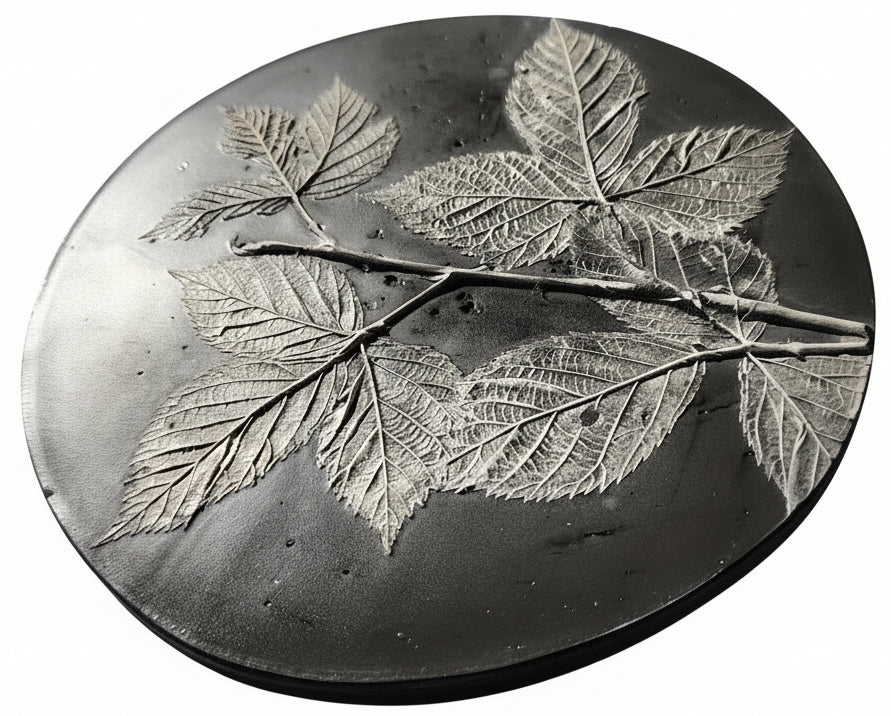 Plaster Botanical Bas Relief Artwork