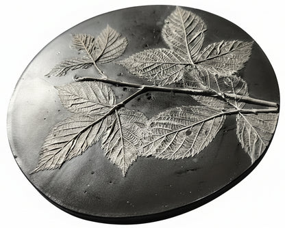 Plaster Botanical Bas Relief Artwork