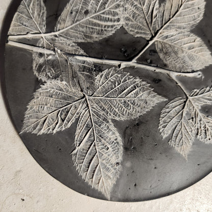 Plaster Botanical Bas Relief Artwork