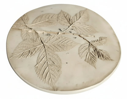 Plaster Botanical Bas Relief Artwork