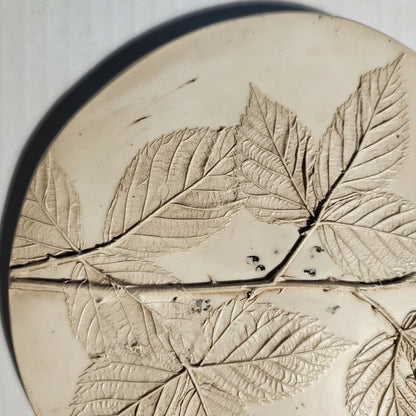 Plaster Botanical Bas Relief Artwork