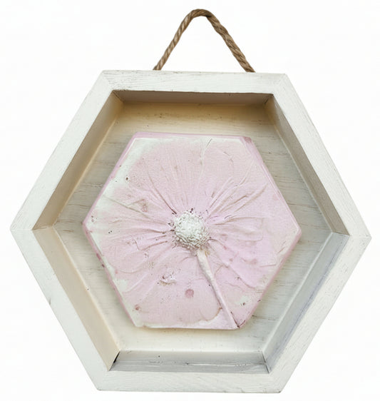 Plaster Botanical Bas Relief Artwork