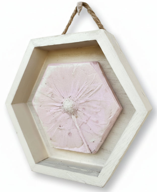 Plaster Botanical Bas Relief Artwork