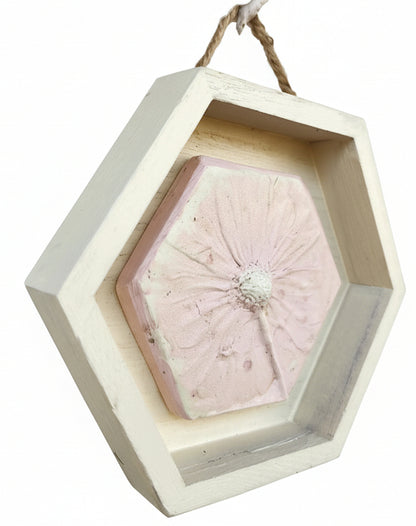 Plaster Botanical Bas Relief Artwork