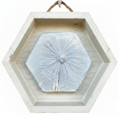 Plaster Botanical Bas Relief Artwork