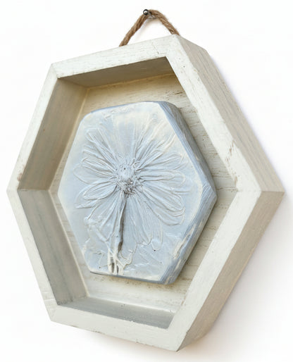Plaster Botanical Bas Relief Artwork