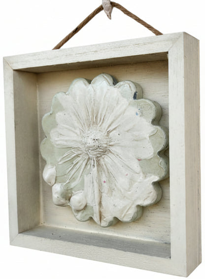 Plaster Botanical Bas Relief Artwork