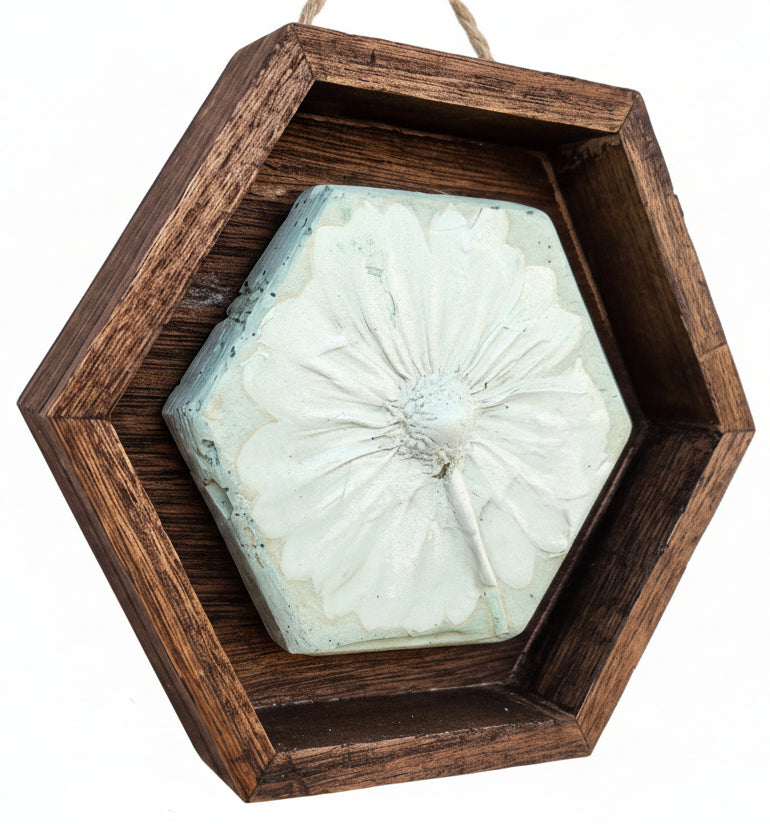 Plaster Botanical Bas Relief Artwork