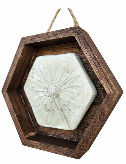 Plaster Botanical Bas Relief Artwork