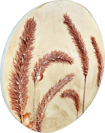 Plaster Botanical Bas Relief Artwork