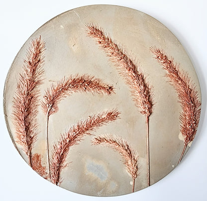 Botanical Bas Relief Plaster Cast