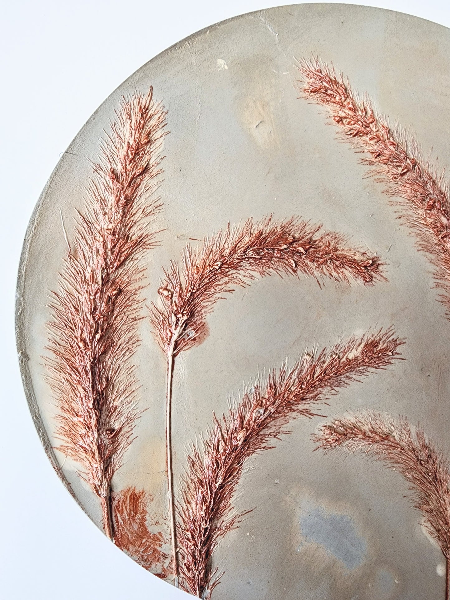 Botanical Bas Relief Plaster Cast