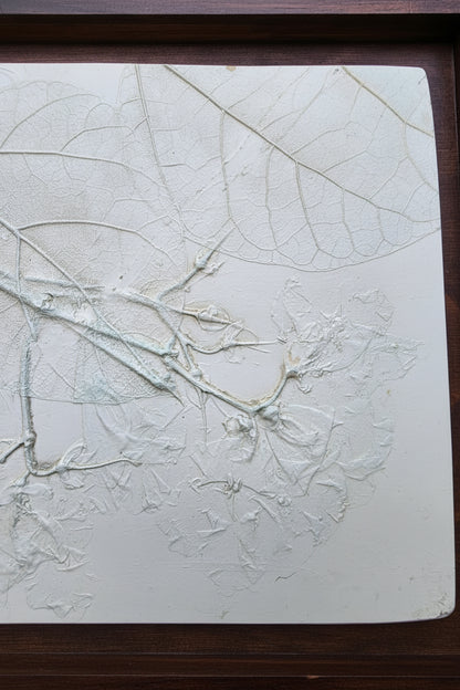Northern Catalpa Plaster Botanical Bas Relief Wall Art