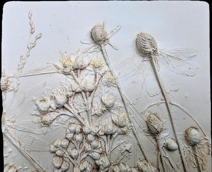 Bas Relief Plaster Wall Art – Natural Plaster)