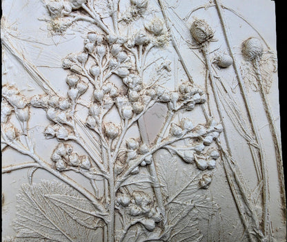 Bas Relief Plaster Wall Art – Natural Plaster)