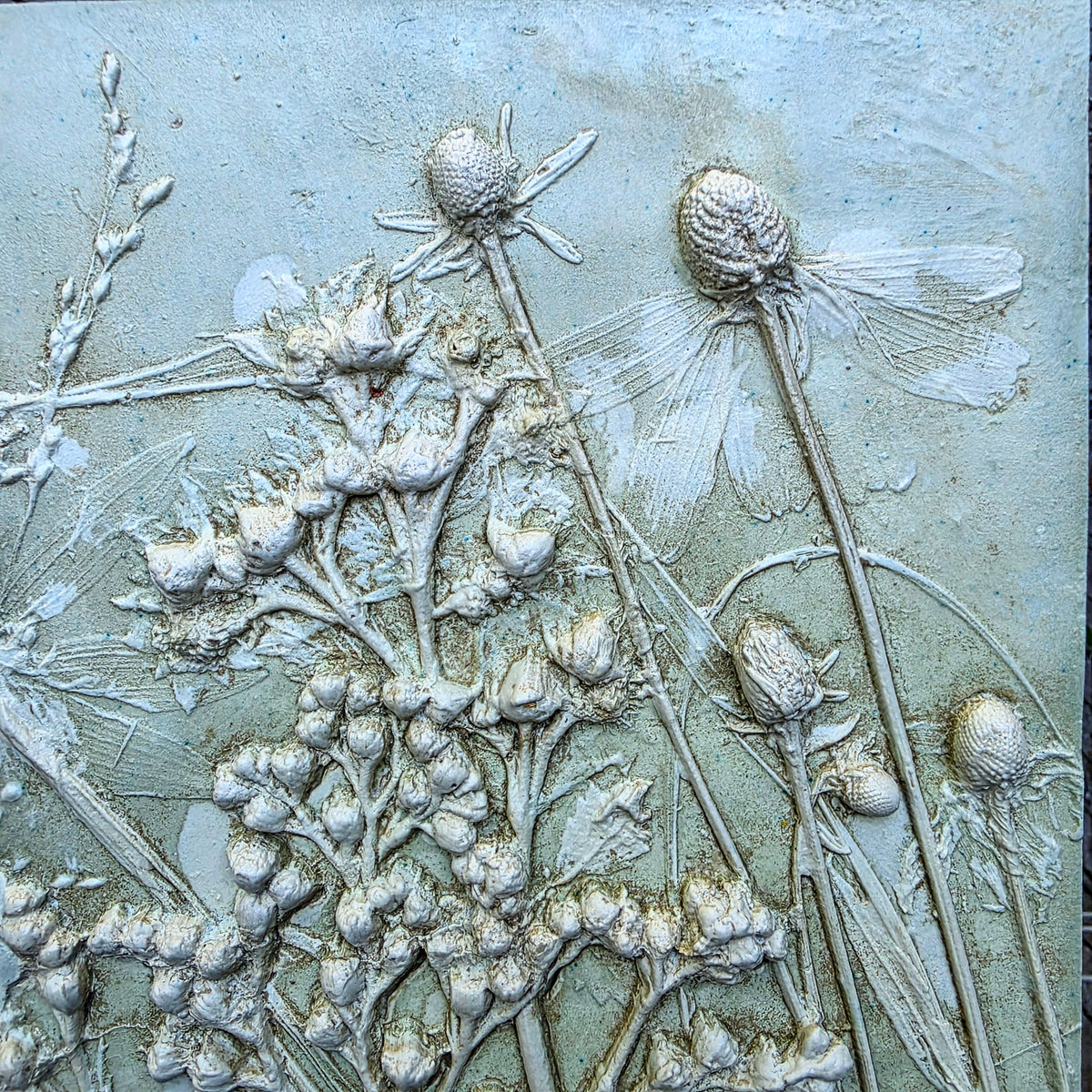 Yellow Coneflower, Wild Quinine & Prairie Cinquefoil Bas Relief